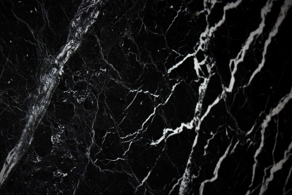 natural black marble slab